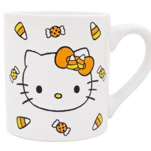 Set of Two - Hello Kitty Candy Corn Halloween Mugs - NEW